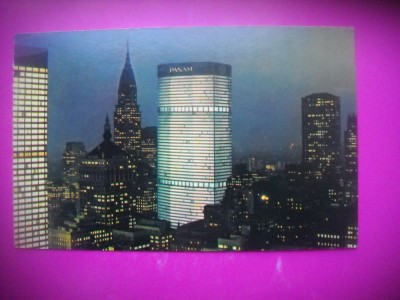 HOPCT 8075 NOCTURNA PAN AM BUILDING - NEW YORK CITY -SUA-AMERICA DE NORD -NECIRCULAT-PATRIOT A foto
