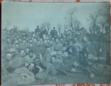 Fotografie, grup de militari in timpul primului razboi mondial
