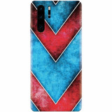 Husa silicon pentru Huawei P30 Pro, Blue And Red Abstract