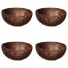 Set boluri, 4 piese, 14 ml, Fibre de cocos, Maro