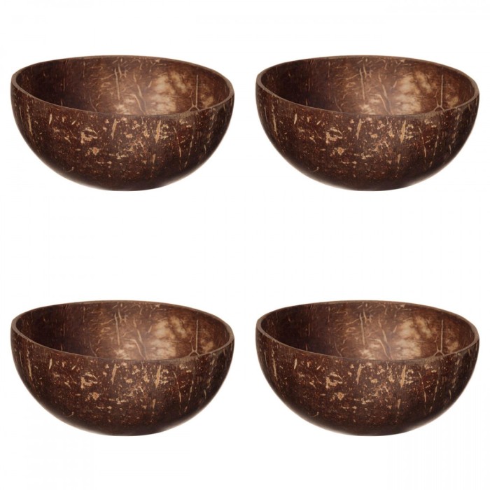 Set boluri, 4 piese, 14 ml, Fibre de cocos, Maro