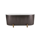 Cada Freestanding, Ovala, Acril, Bright Grey, 170&times;78&times;70 Cm ModernLight Concept