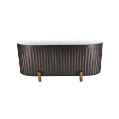 Cada Freestanding, Ovala, Acril, Bright Grey, 170&times;78&times;70 Cm ModernLight Concept