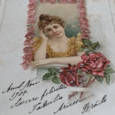 CARTE POSTALA / FELICITARE ,ANII 1900 ,