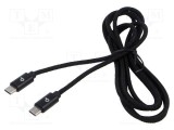 Cablu USB 2.0 USB-C GEMBIRD 1,8m aurit negru