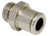 Racord push-in drept alamă nichelată 8mm G1/8-AG 20-80&deg;C