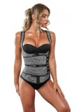 E1037-108 Corset modelator din neopren tip vesta, model sub bust cu sistem dublu de inchidere