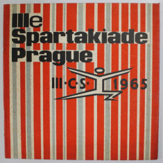 III e SPARTAKIADE PRAGUE , 1965 , TEXT IN LIMBA FRANCEZA