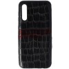 Husa Samsung Galaxy A50, Crocodil, TPU, Piele Eco, Neagra