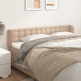 vidaXL Tăblie pat cu aripioare cappuccino 183x23x78/88 cm piele eco 3117251
