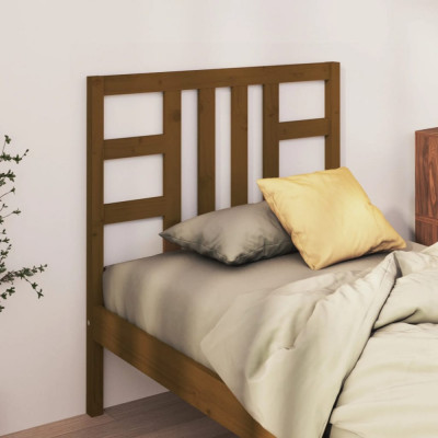 Tăblie de pat, maro miere, 96x4x100 cm, lemn masiv de pin foto