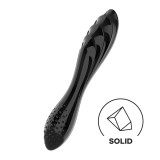 Cumpara ieftin Dildo dublu din sticla borosilicata solida Dazzling Crystal 1 black (18.2cm)