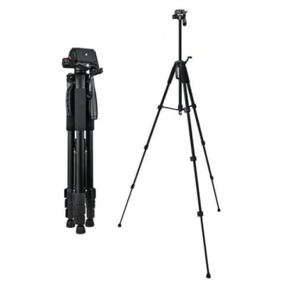 Trepied foto universal, pentru camere, GoPro, telefon, filet 1 4, inaltime maxima 180 cm foto