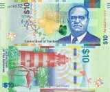 BAHAMAS █ bancnota █ 10 Dollars █ 2016 █ P-79 █ UNC █ necirculata