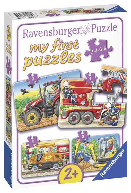 Primul Meu Puzzle Utilaje Agricole, 2/4/6/8 Piese