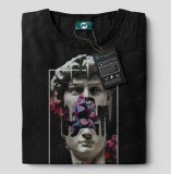 Tricou casual din bumbac 100% de barbati marimea L Flowering David, Multicolor, Oem