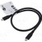 Cablu USB 4.0 USB C 0,5m negru Goobay