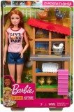 Barbie Cariere Set de joaca la ferma cu papusa si mobilier