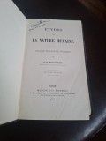 ETUDES SUR LA NATURE HUMAINE,ESSAI DE PHILOSOPHIE OPTIMISTE par ELIE METCHNIKOFF - &Eacute;lie Metchnikoff