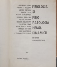 Sistemul cardio Fiziologia si fiziopatologia hemodinamicii- I. Teodorescu Exarcu