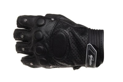 Manusi fara degete, din piele gaurita cu protectii, culoare negru, marime XL Cod Produs: MX_NEW AC0076 foto
