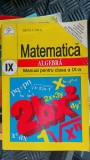 Cumpara ieftin MATEMATICA ALGEBRA CLASA A IX A - GINA CABA COLECTIA DIDACTICA, Clasa 9, Manuale