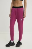 The North Face pantaloni de trening Mountain Athletics culoarea roz, uni, NF0A893W6EO1