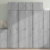 Gossi dulap inalt, gri sonoma, 70x42,5x185 cm, lemn prelucrat