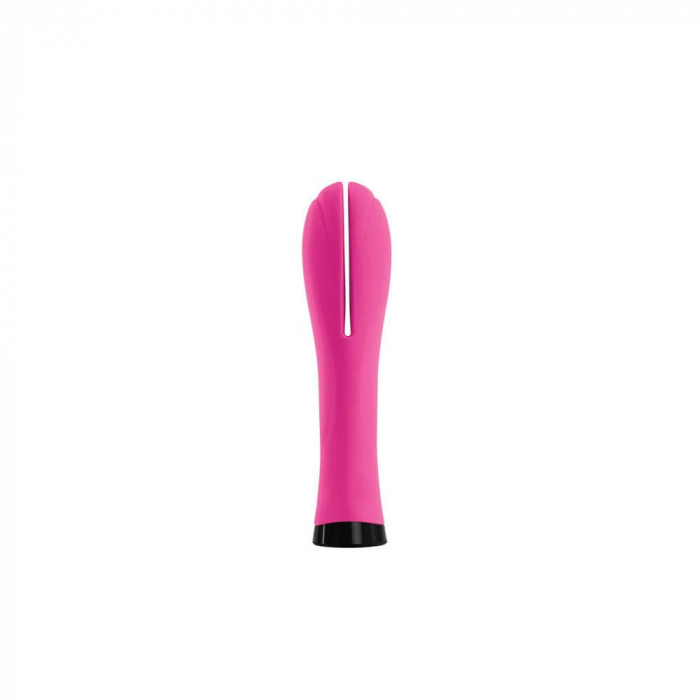 Juliet Dual Seven - Vibrator dublu, roz, 16.5 cm