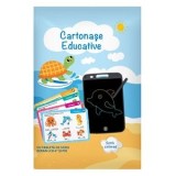 Set Cartonase Educative cu Tableta de Scris LCD, 9x12.5 cm, Negru, CMCLASS