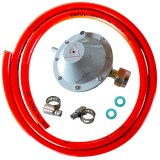 Regulator gaz, ceas butelie rusesc, GPL, furtun 2 metri, 2 coliere, 2 garnituri