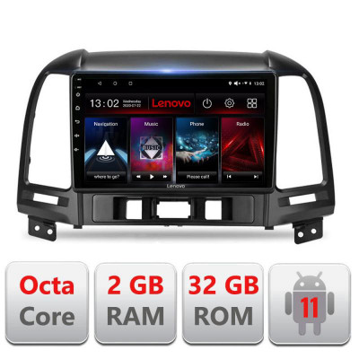 Navigatie dedicata Hyundai Santa Fe 2006-2012 D-008 Lenovo Octa Core cu Android Radio Bluetooth Internet GPS WIFI DSP 2+32 GB 4 CarStore Technology foto