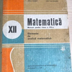 Matematica manual pentru clasa a XII-a