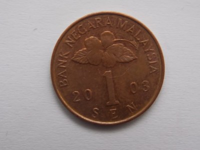 1 sen Malaysia 2003 foto