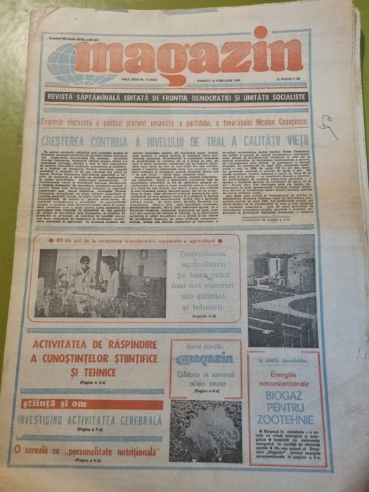 ziarul magazin 18 septembrie 1989