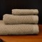 Set de 3 prosoape baie 100% bumbac Valentini Bianco, Adonis Caffe