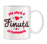 Cana alba personalizata Asa arata o finuta extraordinara, INOVATIX&reg;. 330ml