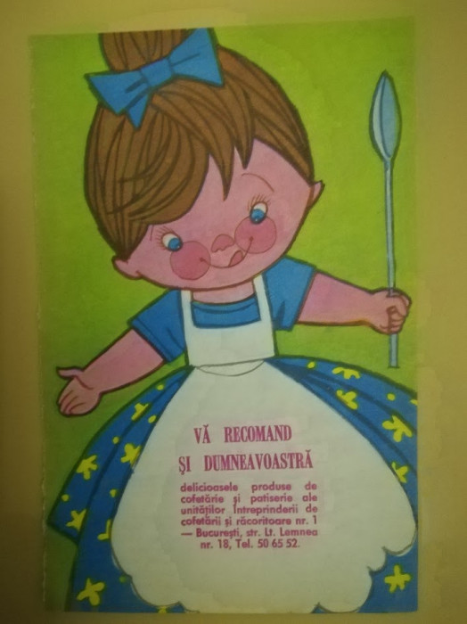 1979, Reclamă &Icirc;ntreprinderea de cofetării și răcoritoare Nr. 1 București