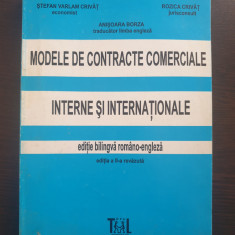 MODELE DE CONTRACTE COMERCIALE INTERNE SI INTERNATIONALE - Crivat, Borza