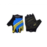 Manusi ciclisti adulti, culoare galben/albastru, marime M Cod:LSL3064