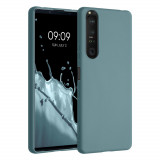 Cumpara ieftin Husa pentru Sony Xperia 1 III, Silicon, Verde, 54753.207, Carcasa, Kwmobile