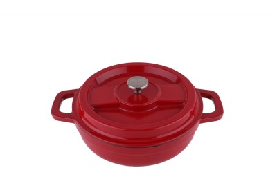 Cratita Zilan ZLN0958, Din fier turnat sub presiune puternica, 2.1L, Diametru 24 cm, Inaltime 7 cm, Compatibila cuptor si masina de spalat vase, 7 str foto