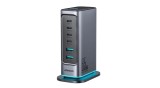 &Icirc;ncărcător multi-port GaN Joyroom JR-TCM02 65W EU 4x USB-C 2x USB-A - gri &icirc;nchis