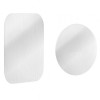 Sticker Metalic OEM, Set 2 bucati, Argintiu, Universal