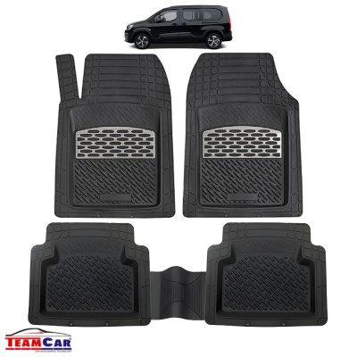 Covorase Auto TeamCar&amp;reg; Tip Tavita Compatibile Peugeot Partner/Rifter (2018-2024) Carbon foto