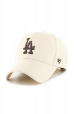 47brand șapcă MLB Los Angeles Dodgers culoarea roz, cu imprimeu B-MVPSP12WBP-NTG, 47 Brand