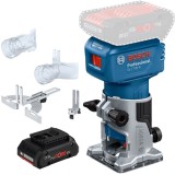 Bosch GLF 18V-8 + ProCORE - Masina de frezat 6 6.35 8 mm accesorii + Acumulator Li-Ion 18 V 4 Ah