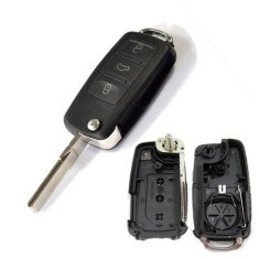 Carcasa Cheie Compatibila cu Briceag Audi A8 3 Butoane, Aftermarket