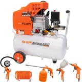 Ruris AirPower 2400PLUS - Compresor cu ulei 1500 W 24 l 180 l/min 8 bar accesorii