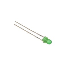 LED 3mm verde 2.1V-3.0V 20mA 567-570 MCD 400-500
